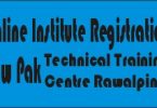 Online Institute Registration New Pak TTC