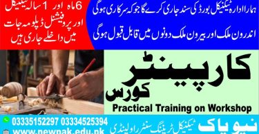 Carpenter Course In Pakistan