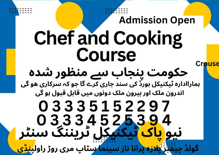 Chef and Cooking Course in Pakistan