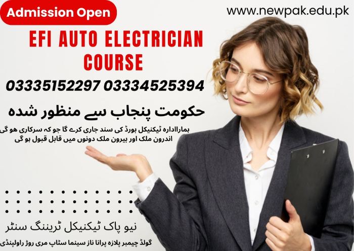 EFI Auto Electrician Course in Pakistan