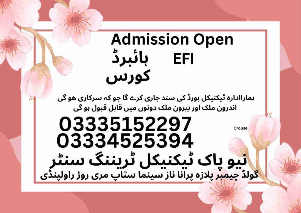EFI Hybrid Course in Pakistan