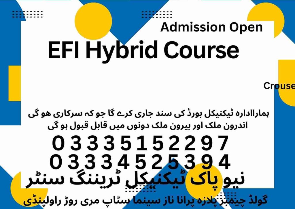 EFI Hybrid Course in Rawalpindi Islamabad