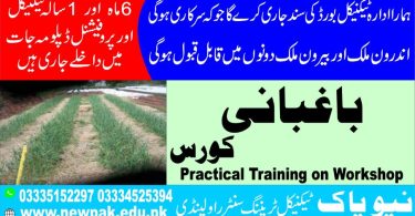 Horticulture Course in Pakistan - New Pak TTC