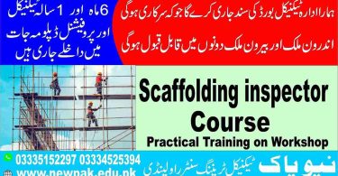Scaffolding inspector Course in Pakistan