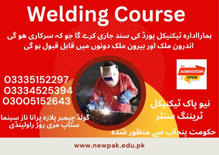 Welding Course in Pakistan
